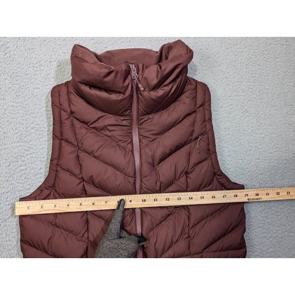 Duluth Trading Co Cold Reliable Down Vest Womens Small Puffer Zip Burgundy - Picture 11 of 12